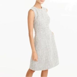 J.Crew A-Line Shimmer Tweed Dress Size 4